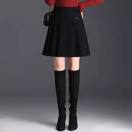 时尚显瘦短裙百褶裙女秋冬2025新款高腰通勤百搭半身裙休闲a字裙图片