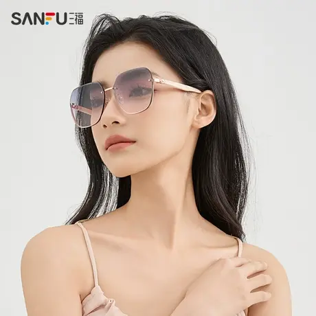 三福薇尚太阳镜 潮流显脸小时尚墨镜遮阳防晒眼镜夏季女2024新款商品大图