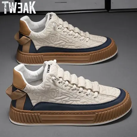 TWEAK特威克2023秋季新款潮流休闲运动鞋男韩版百搭板鞋阿甘鞋男图片