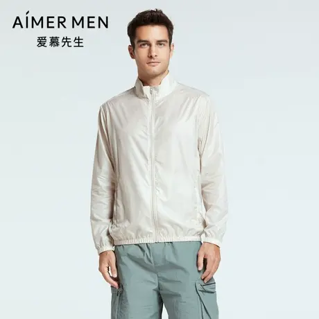 Aimer Men22SS度假系列男士立领拉链长袖NS81F721图片