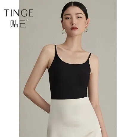 TINGE【拥抱云朵】长款固定Bra吊带背心女带胸垫内搭春夏无痕内衣图片