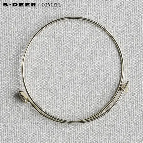【新品】sdeer圣迪奥专柜正品女简约创意羽箭手镯S15284349商品大图