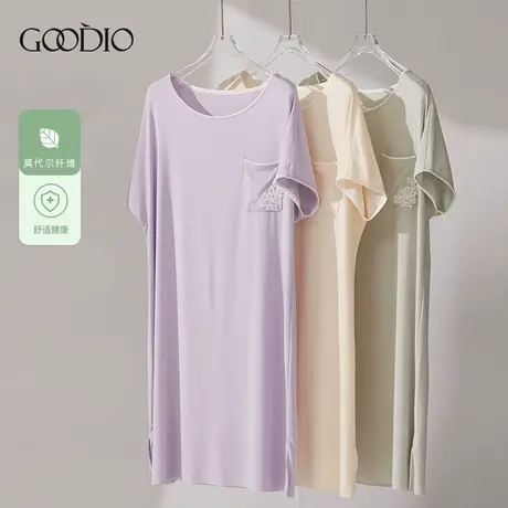 歌帝【直播】莫代尔罗纹连衣裙 GDB0410图片