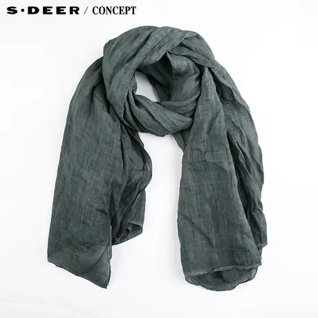 【新品】sdeer圣迪奥专柜正品女装做旧感简约晕染围巾S15383701图片