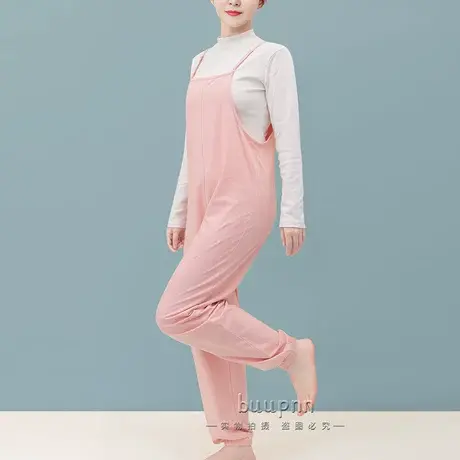 成人连体睡衣女宽松不勒腰吊带连身家居服睡裤图片