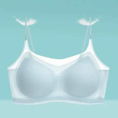 内衣女无痕冰丝小胸聚拢运动背心式胸罩夏季超薄款无钢圈美背文胸图片