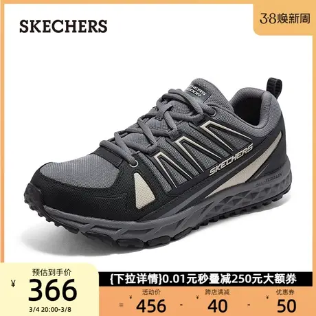 Skechers斯凯奇男鞋绑带运动鞋轻便春季百搭休闲鞋缓震耐磨跑步鞋图片