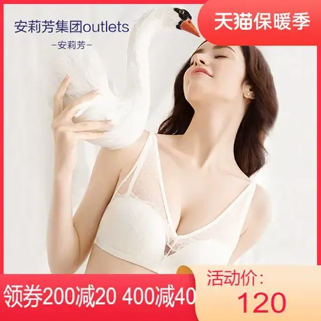 【立挺杯】安莉芳outlets商场同款文胸无钢圈蕾丝聚拢小胸内衣女图片