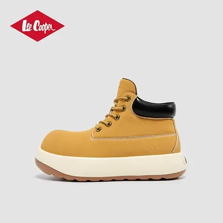 LeeCooper2025秋季新款男士Q版大黄靴休闲马丁靴厚底增高工装靴子图片