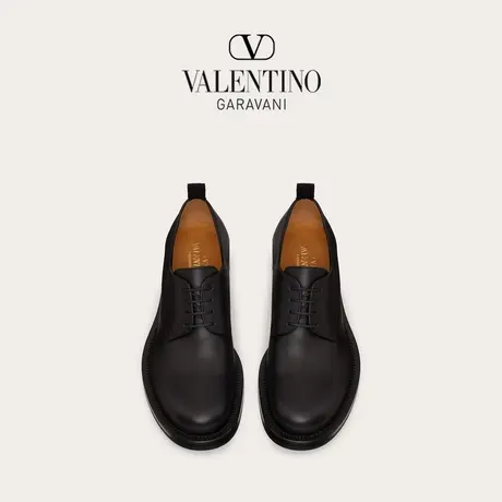 【季末优惠】华伦天奴VALENTINO男士 ROMAN STUD 小牛皮德比鞋图片