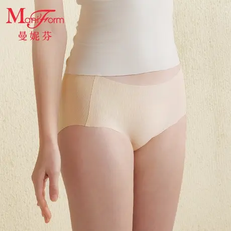 曼妮芬少女无痕中腰舒适透气抗菌全棉内裆女童内裤二三阶段图片